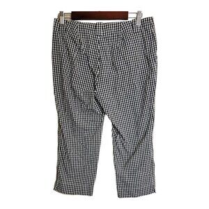 Lauren Active Pants Womens Size 6 White Black Ralph Lauren Crop Stretch